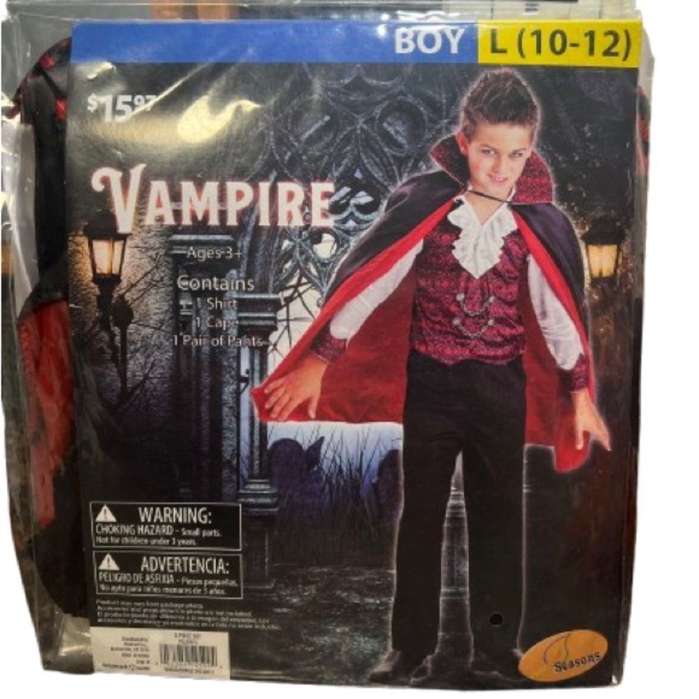 NEW Vampire costume sz L (10-12)